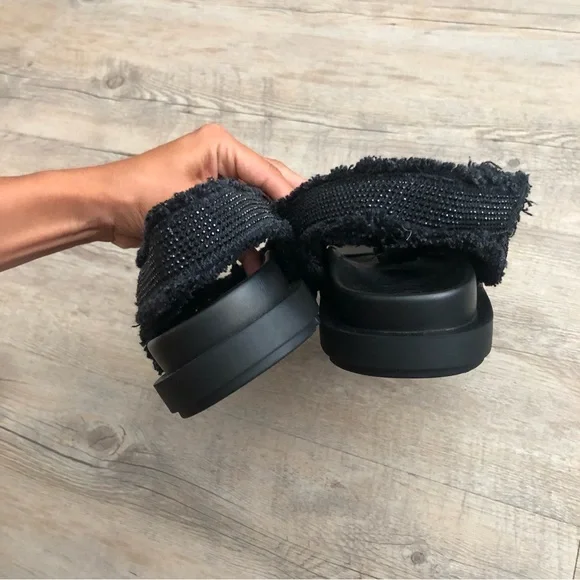 Zara Black Buckle Sandals - Picture 9 of 16